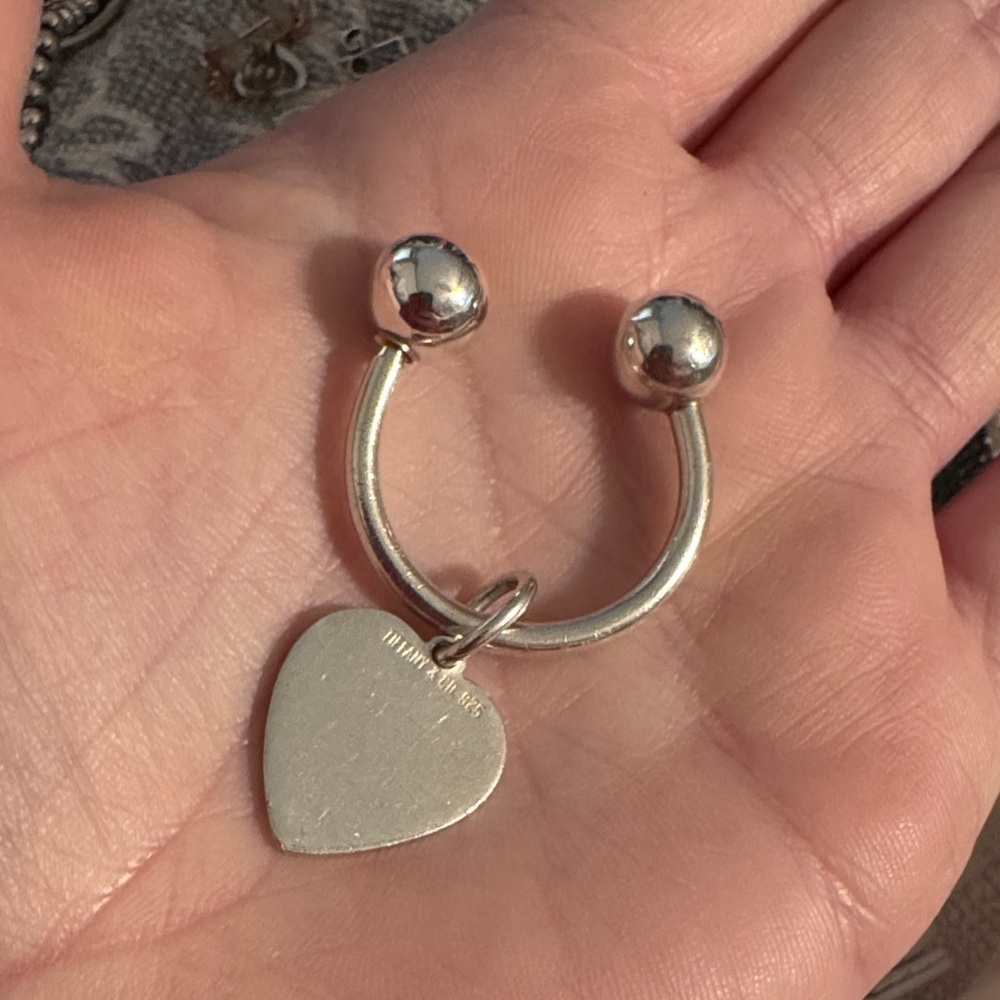 Tiffany & Co. Silver Heart Key Holder